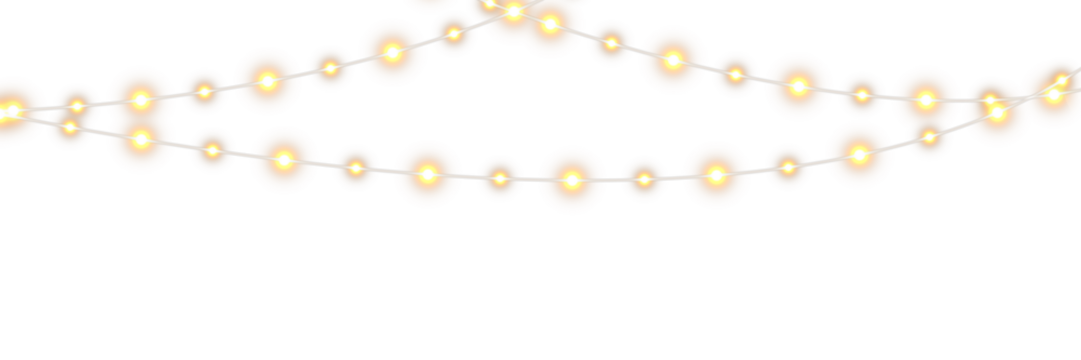 Seamless vector Christmas light garland pattern with colorful glowing bulbs on transparent background, ideal for wrapping paper, textile prints, digital holiday designs, and festive repeating backgrou - Powered by Adobe
