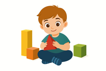 Engaging young minds with colorful geometric shapes learning through play and exploration perfect for educational resources
