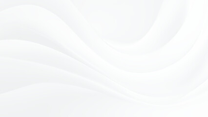 Clean white abstract background with elegant soft flowing wavy textile texture Vector, illustration