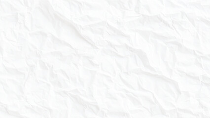 Obraz premium Crumpled white paper texture background with visible creases and wrinkles Vector, illustration