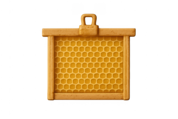 Honeycomb beeswax frame for beekeeping and apiary