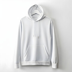 White colour hoodie mockup