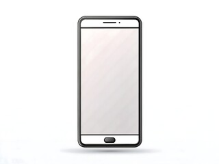 Blank smartphone isolated on white background