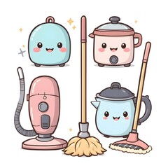 Cute Household Item Characters