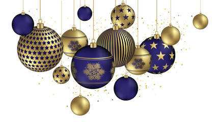 Elegant Christmas baubles