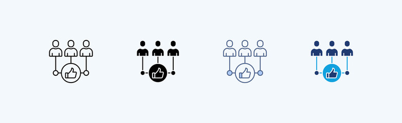 Feedback System Multiple Icon Illustration Vector