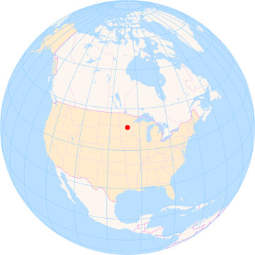Location Map of St. Cloud Regional Airport (Saint Cloud, Minnesota, United States). IATA-code: STC. No labels at all.