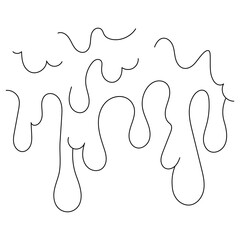 Dripping Liquid Abstract Illustration in Black and White for Creative Designs and Projects showcasing a minimalist fluid pattern for modern aesthetic appeal and diverse applications