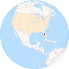 Location Map of Tampa Int. Airport (Tampa, Florida, United States). IATA-code: TPA. No labels at all.