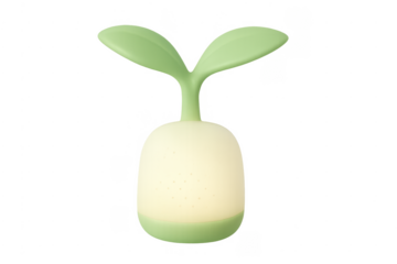 Sprout lamp illuminating growth and new ideas