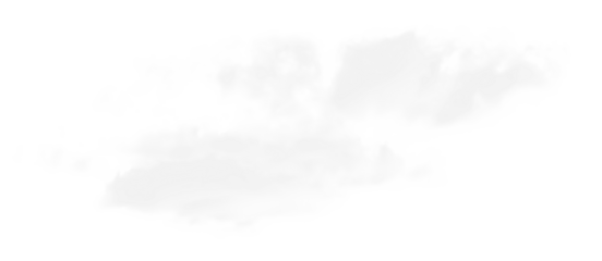 Realistic cloud isolated on transparent background