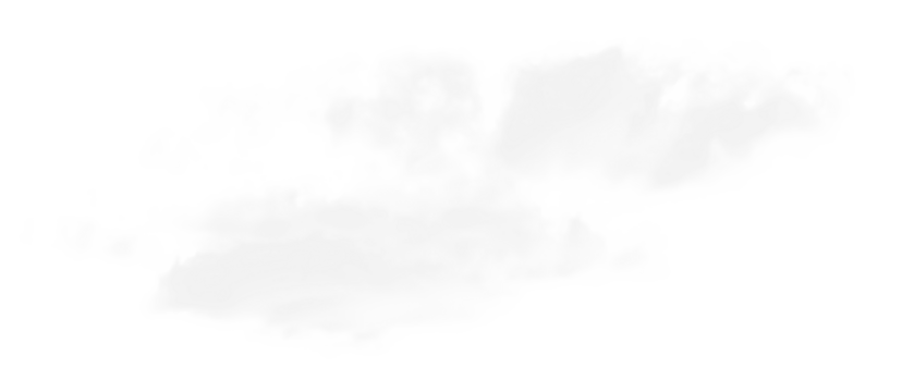 Realistic cloud isolated on transparent background