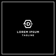 sd or ds hexagon logo