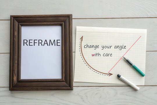 Framed Diagram Reframes Ideas on Change with Care in a Workspace