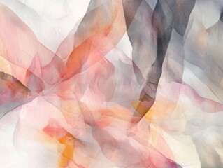 Fototapeta premium Abstract floral patterns bloom gently with soft transitions and muted natural tones
