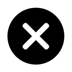 Obraz premium cross button icon
