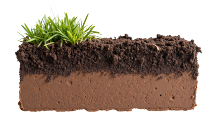 Soil layer with grass earthy texture natural element gardening agriculture organic material plant growth environmental science ecology nature