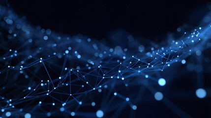 Abstract image of interconnected nodes forming a network