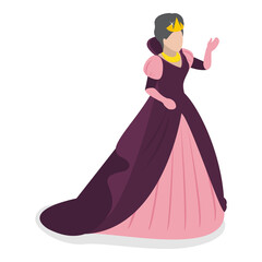 Naklejka premium 3D Isometric Flat Set of Fairy Characters. Item 3