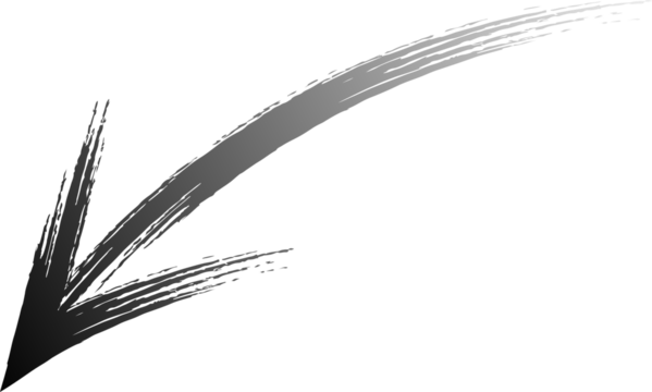 Abstract brushstroke design with a dark gray tone on black background