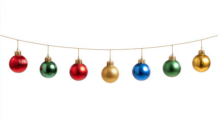 Colorful vintage Christmas glass baubles isolated on black background. Luxury retro holiday decoration balls with shiny and matte texture for new year celebration