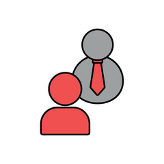 Icon a mentor, isolated against a clean background.