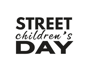 Obraz premium Street Children’s Day Awareness Concept – Hope, Protection, Human Rights, Social Care Illustration