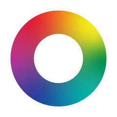 color wheel spectrum selector picker. RGB Spectrum color wheel palette. Color rainbow diagram circle