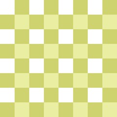 Checkered seamless pattern, green checker. Gingham check pattern, seamless textile. Green plaid repeat, vintage check design