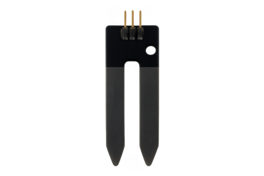 Soil moisture sensor measuring device transparent background