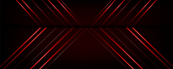 Fototapeta premium Abstract dark red neon technology background with light effect. modern futuristic Vector design.background modern