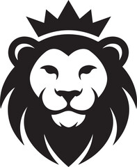 lion crown heraldry crest shield badge for team and club logo