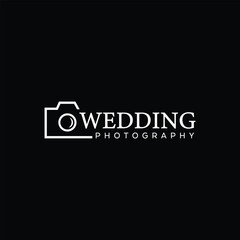 Wedding Photographer Logo vector. Minimalist photography logo concept - Creative Photography Logo.