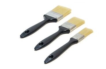 Three Basic Paintbrushes in different sizes