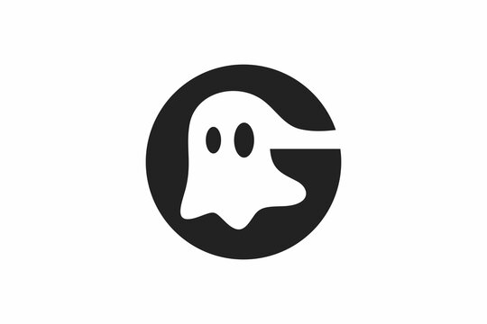 Letter G Ghost Logo