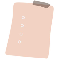 Blank Paper Note Illustrations: Sticky, Clipboard, Lined, and Memo Pads with Tape, Checklist