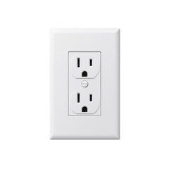 Standard Electrical Outlet on a Clean White Wall in a Modern Room