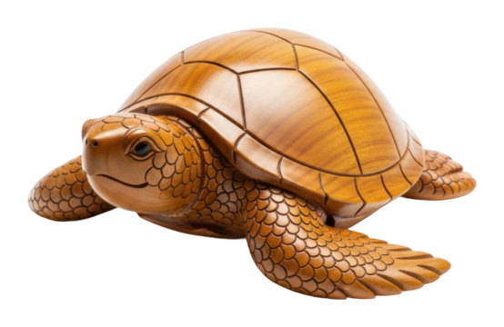 Handcrafted wooden turtle sculpture gallery decorative piece