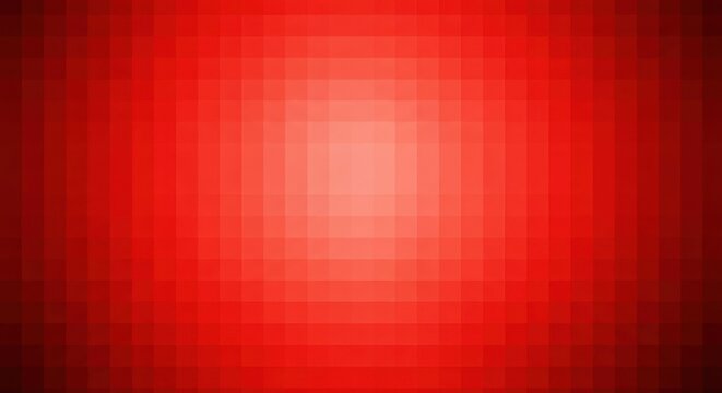 Abstract red pixelated grid background with gradient