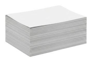 Stack of blank paper for office use business concept