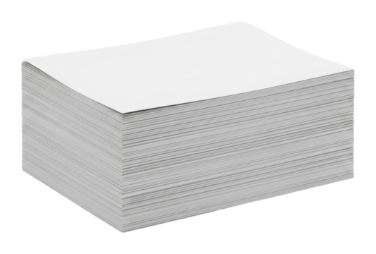 Stack of blank paper for office use business concept