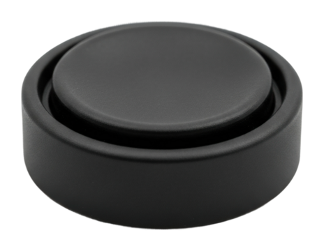 Minimalist black button home product