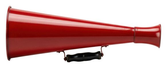 Cheerful rally announcement event megaphone bright day