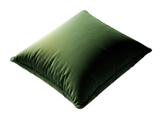 Relaxing green cushion on soft surface home cozy atmosphere