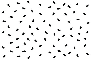 Black and White Confetti Celebration Background Vector