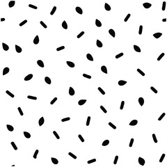 Black and White Confetti Celebration Background Vector