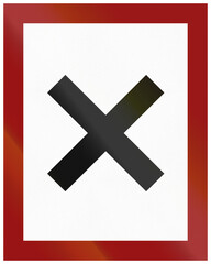 Obraz premium Historic Indian road sign from the 1950s - Crossroads ahead