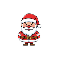 Cute cartoon Santa Claus character illustration.