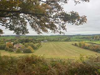 Beautiiful rural  autumn landscape, Somerset, UK