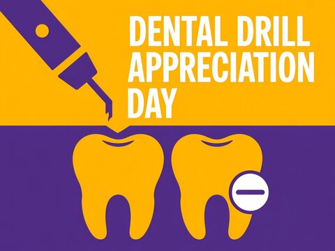 Celebrating dental drill appreciation day with a fun and informative illustration